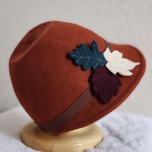Handmade Felt Autumn Cloche 🍁🍂